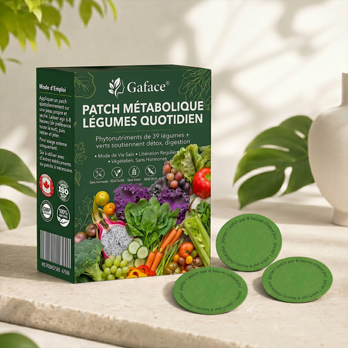 𝐆𝐚𝐟𝐚𝐜𝐞® 𝐏𝐚𝐭𝐜𝐡 𝐌é𝐭𝐚𝐛𝐨𝐥𝐢𝐪𝐮𝐞 𝐐𝐮𝐨𝐭𝐢𝐝𝐢𝐞𝐧 𝐚𝐮𝐱 𝟑𝟗 𝐋é𝐠𝐮𝐦𝐞𝐬 𝐞𝐭 𝐕𝐞𝐫𝐝𝐮𝐫𝐞𝐬 𝐕𝐞𝐫𝐭𝐞𝐬, 𝐟𝐨𝐫𝐦𝐮𝐥é 𝐚𝐯𝐞𝐜 𝐝𝐞𝐬 𝐞𝐱𝐭𝐫𝐚𝐢𝐭𝐬 𝐯é𝐠é𝐭𝐚𝐮𝐱 𝐞𝐭 𝐝𝐞𝐬 𝐩𝐡𝐲𝐭𝐨𝐧𝐮𝐭𝐫𝐢𝐦𝐞𝐧𝐭𝐬 𝐩𝐨𝐮𝐫 𝐬𝐨𝐮𝐭𝐞𝐧𝐢𝐫 𝐥𝐚 𝐝𝐢𝐠𝐞𝐬𝐭𝐢𝐨𝐧, 𝐥’é𝐪𝐮𝐢𝐥𝐢𝐛𝐫𝐞 𝐦é𝐭𝐚𝐛𝐨𝐥𝐢𝐪𝐮𝐞 𝐞𝐭 𝐥’é𝐧𝐞𝐫𝐠𝐢𝐞 𝐚𝐮 𝐪𝐮𝐨𝐭𝐢𝐝𝐢𝐞𝐧.