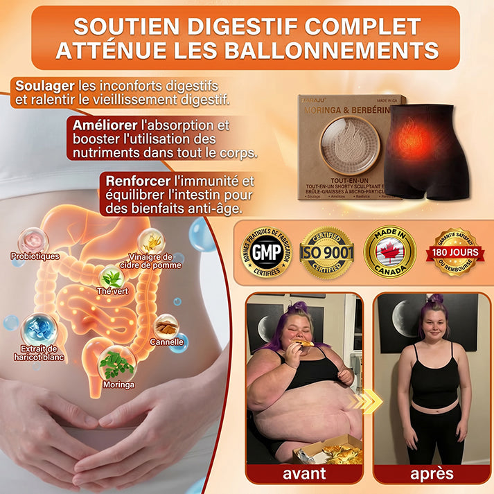 💖𝐏𝐀𝐔𝐑𝐀𝐉𝐔® 𝐌𝐨𝐫𝐢𝐧𝐠𝐚 𝐄𝐭 𝐁𝐞𝐫𝐛é𝐫𝐢𝐧𝐞 𝐓𝐨𝐮𝐭-𝐄𝐧-𝐔𝐧 𝐒𝐡𝐨𝐫𝐭𝐬 𝐁𝐫û𝐥𝐞-𝐆𝐫𝐚𝐢𝐬𝐬𝐞 À 𝐌𝐢𝐜𝐫𝐨𝐩𝐚𝐫𝐭𝐢𝐜𝐮𝐥𝐞𝐬✅Active la microcirculation profonde pour faire fondre les graisses, éliminer les toxines et inverser le vieillissement métabolique.