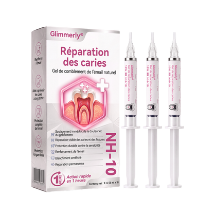 Glimmerly® 🍁💖DenPerm🎉— Gel Réparateur de l’Émail Naturel pour Caries, Dents Sensibles & Émail Fragilisé