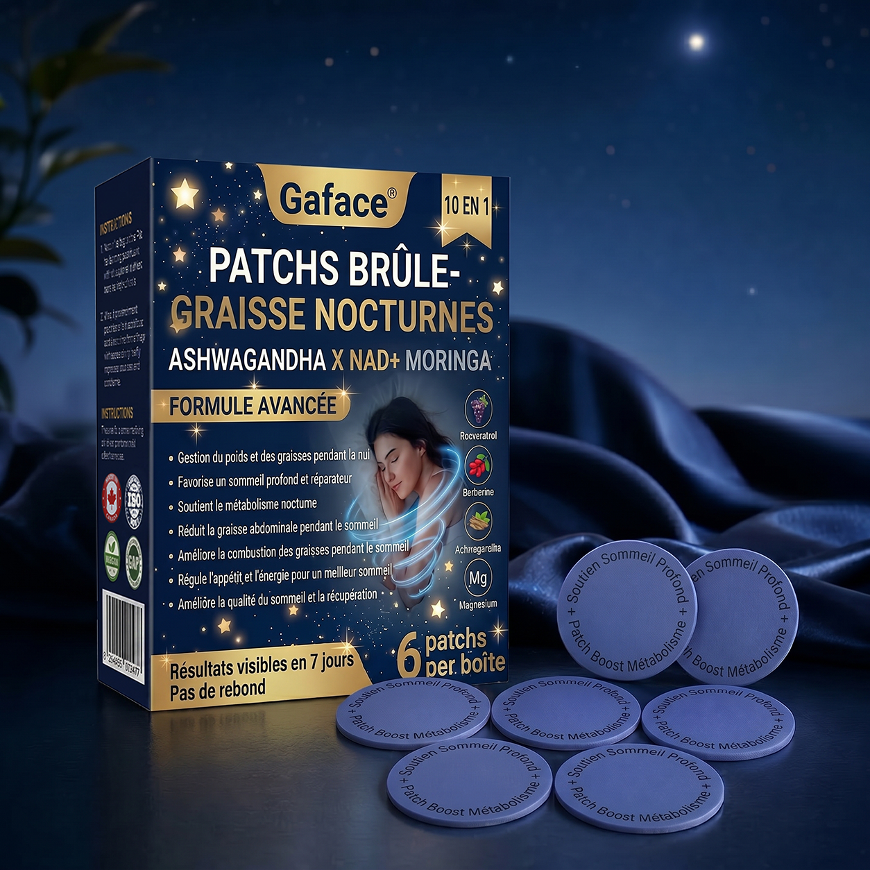 𝐆𝐚𝐟𝐚𝐜𝐞® 𝐏𝐚𝐭𝐜𝐡𝐬 𝐍𝐨𝐜𝐭𝐮𝐫𝐧𝐞𝐬 𝐝𝐞 𝐆𝐞𝐬𝐭𝐢𝐨𝐧 𝐝𝐮 𝐏𝐨𝐢𝐝𝐬 — 𝐀𝐮𝐜𝐮𝐧 𝐂𝐨𝐦𝐩𝐫𝐢𝐦é, 𝐀𝐮𝐜𝐮𝐧 𝐌é𝐥𝐚𝐧𝐠𝐞, 𝐀𝐮𝐜𝐮𝐧𝐞 𝐂𝐨𝐧𝐭𝐫𝐚𝐢𝐧𝐭𝐞, 𝐔𝐧 𝐒𝐨𝐮𝐭𝐢𝐞𝐧 𝐏𝐫𝐚𝐭𝐢𝐪𝐮𝐞 𝐏𝐞𝐧𝐝𝐚𝐧𝐭 𝐥𝐚 𝐍𝐮𝐢𝐭.