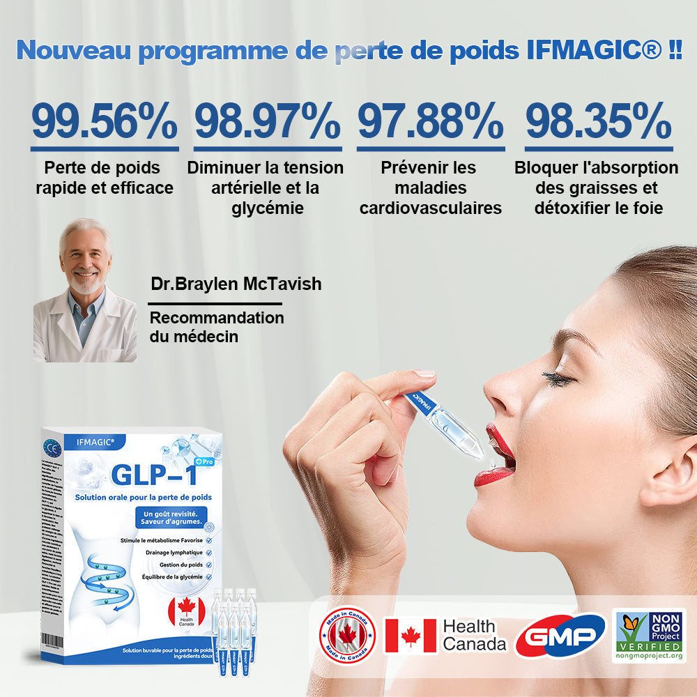 Remise limitée de 30 %⏰ 𝐈𝐅𝐌𝐀𝐆𝐈𝐂® 𝐆𝐋𝐏-𝟏 𝐏𝐫𝐨 𝐒𝐨𝐥𝐮𝐭𝐢𝐨𝐧 𝐨𝐫𝐚𝐥𝐞 𝐩𝐨𝐮𝐫 𝐥𝐚 𝐩𝐞𝐫𝐭𝐞 𝐝𝐞 𝐩𝐨𝐢𝐝𝐬👍👍👍