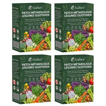 𝐆𝐚𝐟𝐚𝐜𝐞® 𝐏𝐚𝐭𝐜𝐡 𝐌é𝐭𝐚𝐛𝐨𝐥𝐢𝐪𝐮𝐞 𝐐𝐮𝐨𝐭𝐢𝐝𝐢𝐞𝐧 𝐚𝐮𝐱 𝟑𝟗 𝐋é𝐠𝐮𝐦𝐞𝐬 𝐞𝐭 𝐕𝐞𝐫𝐝𝐮𝐫𝐞𝐬 𝐕𝐞𝐫𝐭𝐞𝐬, 𝐟𝐨𝐫𝐦𝐮𝐥é 𝐚𝐯𝐞𝐜 𝐝𝐞𝐬 𝐞𝐱𝐭𝐫𝐚𝐢𝐭𝐬 𝐯é𝐠é𝐭𝐚𝐮𝐱 𝐞𝐭 𝐝𝐞𝐬 𝐩𝐡𝐲𝐭𝐨𝐧𝐮𝐭𝐫𝐢𝐦𝐞𝐧𝐭𝐬 𝐩𝐨𝐮𝐫 𝐬𝐨𝐮𝐭𝐞𝐧𝐢𝐫 𝐥𝐚 𝐝𝐢𝐠𝐞𝐬𝐭𝐢𝐨𝐧, 𝐥’é𝐪𝐮𝐢𝐥𝐢𝐛𝐫𝐞 𝐦é𝐭𝐚𝐛𝐨𝐥𝐢𝐪𝐮𝐞 𝐞𝐭 𝐥’é𝐧𝐞𝐫𝐠𝐢𝐞 𝐚𝐮 𝐪𝐮𝐨𝐭𝐢𝐝𝐢𝐞𝐧.