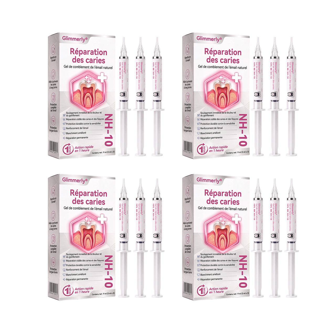 4 boîtes 🪥Renforcement de toutes les dents