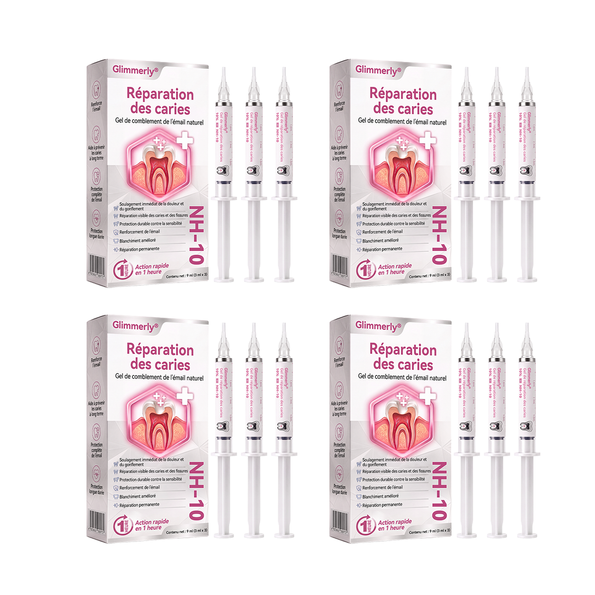 Glimmerly® 🍁💖DenPerm🎉— Gel Réparateur de l’Émail Naturel pour Caries, Dents Sensibles & Émail Fragilisé