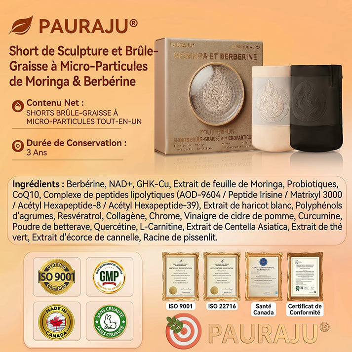 💖𝐏𝐀𝐔𝐑𝐀𝐉𝐔® 𝐌𝐨𝐫𝐢𝐧𝐠𝐚 𝐄𝐭 𝐁𝐞𝐫𝐛é𝐫𝐢𝐧𝐞 𝐓𝐨𝐮𝐭-𝐄𝐧-𝐔𝐧 𝐒𝐡𝐨𝐫𝐭𝐬 𝐁𝐫û𝐥𝐞-𝐆𝐫𝐚𝐢𝐬𝐬𝐞 À 𝐌𝐢𝐜𝐫𝐨𝐩𝐚𝐫𝐭𝐢𝐜𝐮𝐥𝐞𝐬✅Active la microcirculation profonde pour faire fondre les graisses, éliminer les toxines et inverser le vieillissement métabolique.