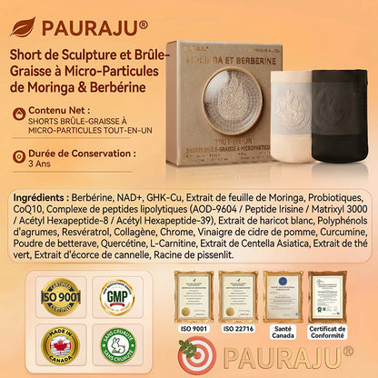 💖𝐏𝐀𝐔𝐑𝐀𝐉𝐔® 𝐌𝐨𝐫𝐢𝐧𝐠𝐚 𝐄𝐭 𝐁𝐞𝐫𝐛é𝐫𝐢𝐧𝐞 𝐓𝐨𝐮𝐭-𝐄𝐧-𝐔𝐧 𝐒𝐡𝐨𝐫𝐭𝐬 𝐁𝐫û𝐥𝐞-𝐆𝐫𝐚𝐢𝐬𝐬𝐞 À 𝐌𝐢𝐜𝐫𝐨𝐩𝐚𝐫𝐭𝐢𝐜𝐮𝐥𝐞𝐬✅Active la microcirculation profonde pour faire fondre les graisses, éliminer les toxines et inverser le vieillissement métabolique.