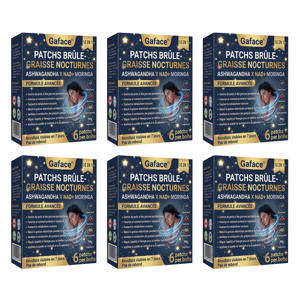 𝐆𝐚𝐟𝐚𝐜𝐞® 𝐏𝐚𝐭𝐜𝐡𝐬 𝐍𝐨𝐜𝐭𝐮𝐫𝐧𝐞𝐬 𝐝𝐞 𝐆𝐞𝐬𝐭𝐢𝐨𝐧 𝐝𝐮 𝐏𝐨𝐢𝐝𝐬 — 𝐀𝐮𝐜𝐮𝐧 𝐂𝐨𝐦𝐩𝐫𝐢𝐦é, 𝐀𝐮𝐜𝐮𝐧 𝐌é𝐥𝐚𝐧𝐠𝐞, 𝐀𝐮𝐜𝐮𝐧𝐞 𝐂𝐨𝐧𝐭𝐫𝐚𝐢𝐧𝐭𝐞, 𝐔𝐧 𝐒𝐨𝐮𝐭𝐢𝐞𝐧 𝐏𝐫𝐚𝐭𝐢𝐪𝐮𝐞 𝐏𝐞𝐧𝐝𝐚𝐧𝐭 𝐥𝐚 𝐍𝐮𝐢𝐭.