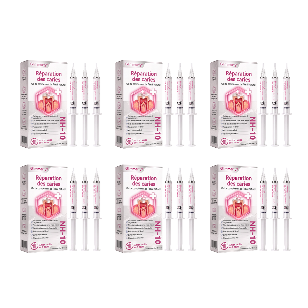 Glimmerly® 🍁💖DenPerm🎉— Gel Réparateur de l’Émail Naturel pour Caries, Dents Sensibles & Émail Fragilisé