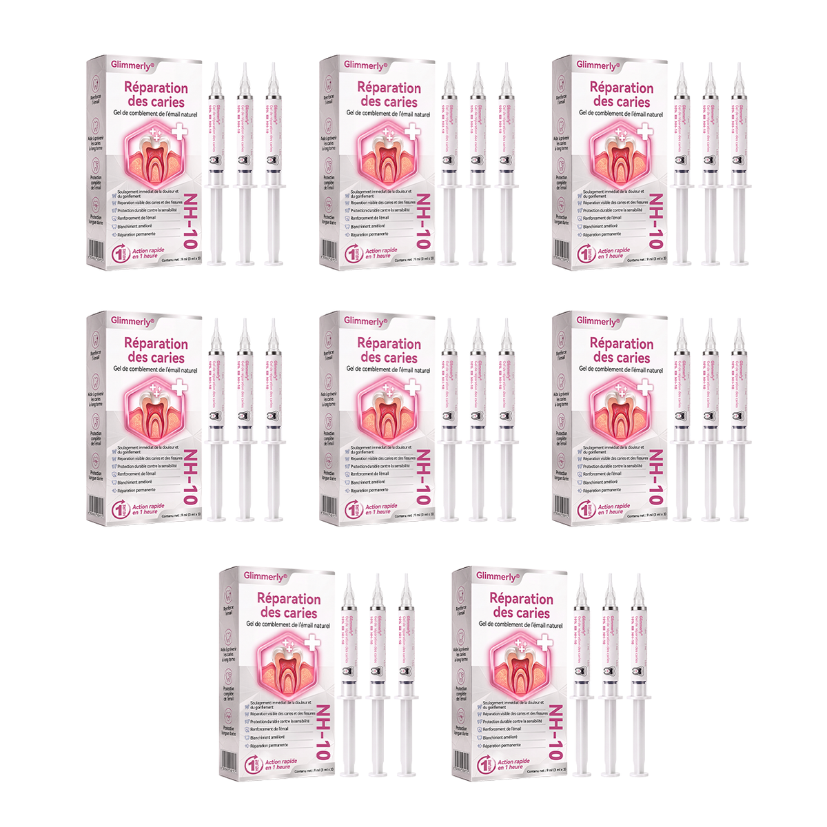 Glimmerly® 🍁💖DenPerm🎉— Gel Réparateur de l’Émail Naturel pour Caries, Dents Sensibles & Émail Fragilisé